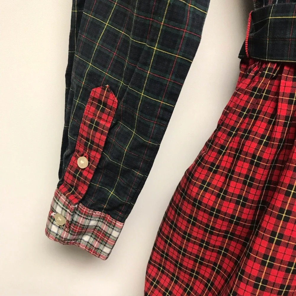 Polo Ralph Lauren Plaid Cotton Long Sleeve Girls Shirt Dress 6X